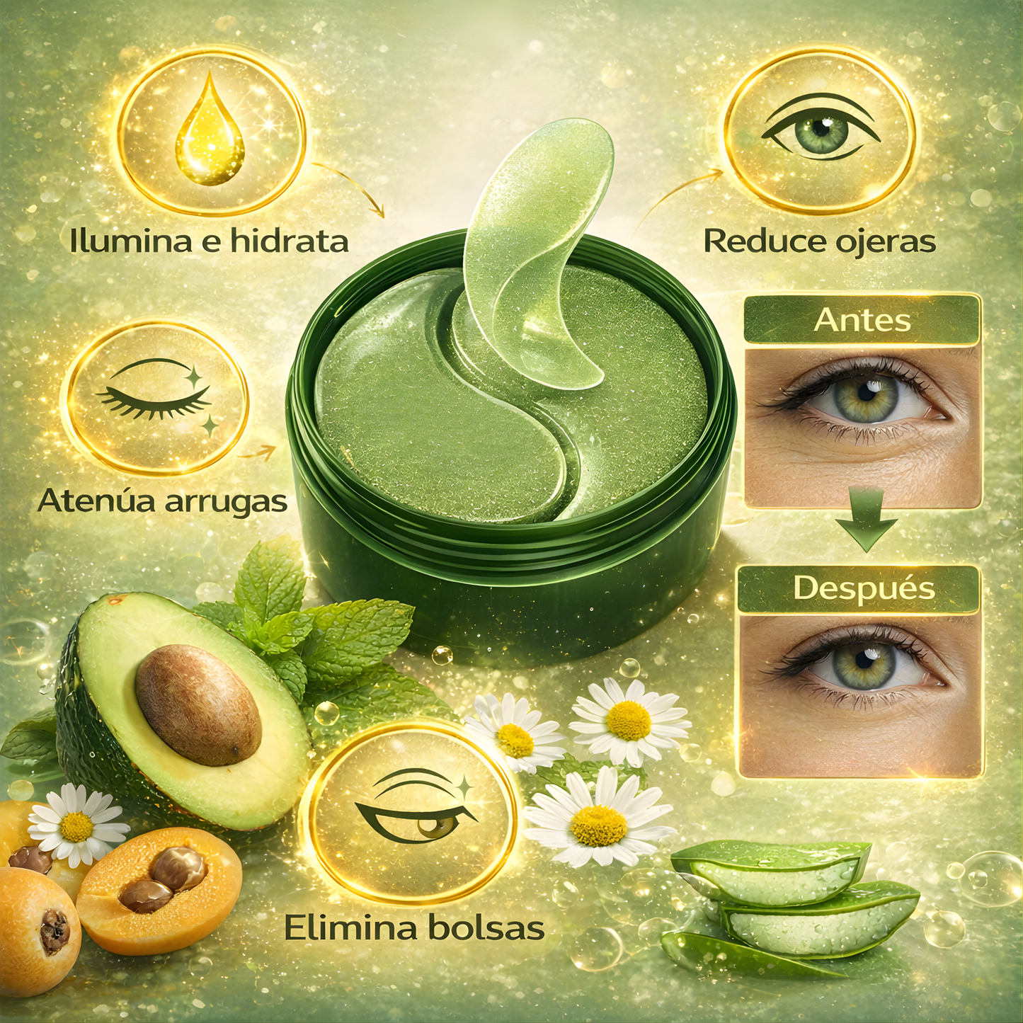 Parches Premium para Ojeras y Bolsas (60 uds)